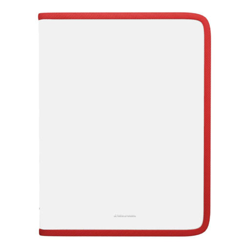 Picture of ZIP FOLDER A4+ CLEAR WITH RED ZIP